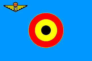 [Former Air Force flag]